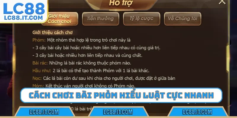 Cách chơi bài phỏm hiểu luật cực nhanh